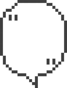 8bit retro game pixel speech bubble balloon with quotation marks, icon sticker memo keyword planner text box banner png