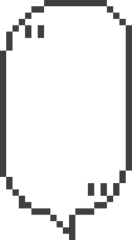 8bit retro game pixel speech bubble balloon with quotation marks, icon sticker memo keyword planner text box banner png