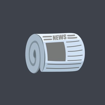 news paper in isolated design. vector