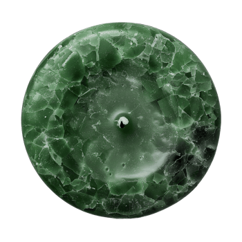 green burning candle . green candle isolated. scented candle top view . green candle with burning flame png