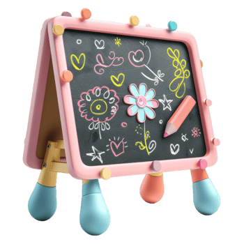 Colorful Chalkboard Art png