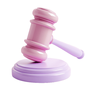 Lavender Gavel of the Auction Block png
