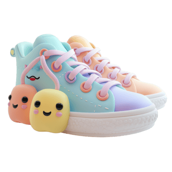 Miniature Shoe With Smiling Friends png