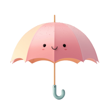 A Smiling Umbrella's Sunny Day png