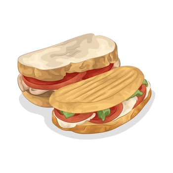 Illustration of sandwich vector