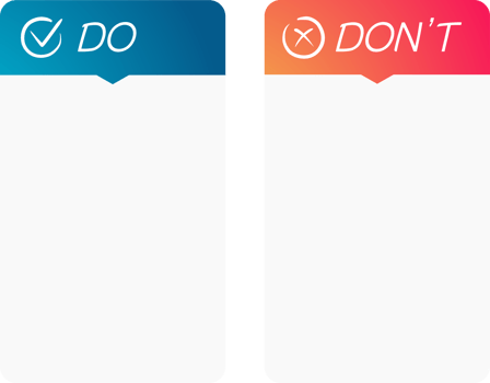 Do and dont infographic hand drawn style png