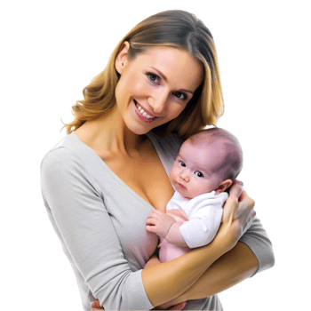 Woman Holding a Baby png