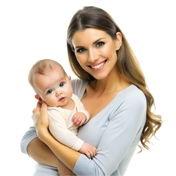 Woman Holding a Baby png