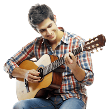 Young Man Playing Guitar png