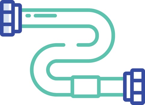 Pipe3 outline color illustration vector