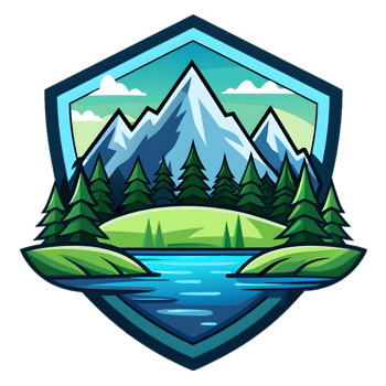 Cartoon Lake Logo png