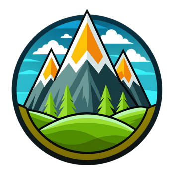 Cartoon Mountain Logo png