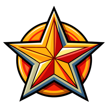 Cartoon Star Logo png