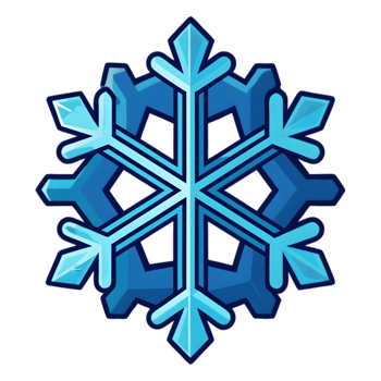 Cartoon Snowflake Logo png
