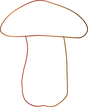 Forest mushroom design for banners and menus. png