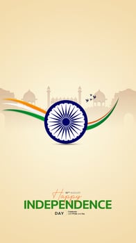 78th Indian Independence Day 15th August Social Media Post, Poster, Banner, Web Banner , Print Design vector