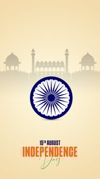 78th Indian Independence Day 15th August Social Media Post, Poster, Banner, Web Banner , Print Design vector