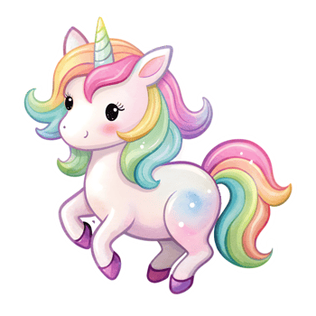 Cute Unicorn Sticker png