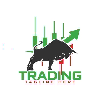 Trading logo design vector