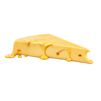 A splash of cheese with dripping and melting sauce, isolated on transparent background. png