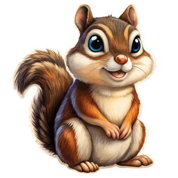 Funny Chipmunk Sticker png