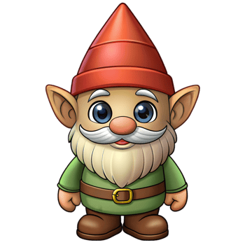 Cute Gnome Character png
