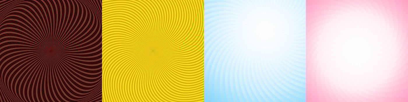 Abstract geometric ray burst background set vector