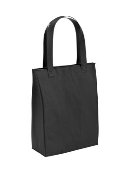 Black tote bag with handle png