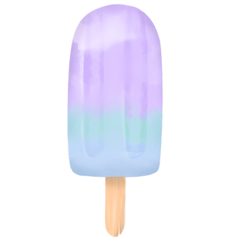 Purple and blue ice cream, transparent background png