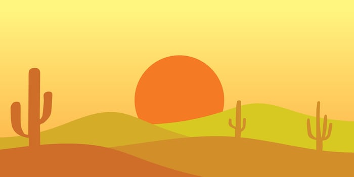Desert landscape logo vector