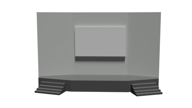 A white wall with a square on it png