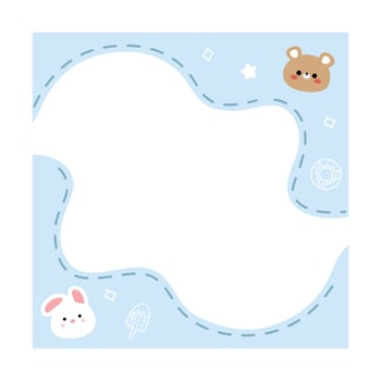 Cute note paper vector