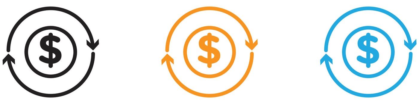 Transfer icon logo set collection for web app ui vector