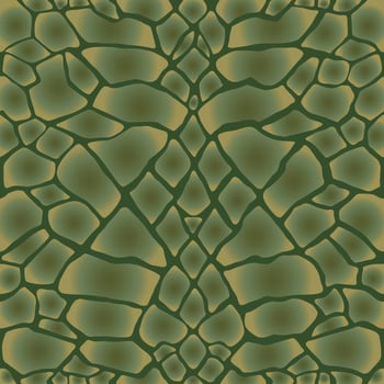 Snake skin, reptile camouflage pattern for fabric design. Animal print, seamless python texture. Abstract background vector