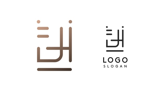 Stylized letter J, tech-inspired typography logo, unique extraterrestrial civilization symbol ancient inscriptions for creative branding, tech logo. Nordic runes monogram, abstract linear logotype vector