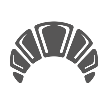 Croissant hand drawn retro icon png