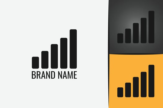 Media wave sound volume logo icon. Black wolume logotype pictogram, loud icon vector