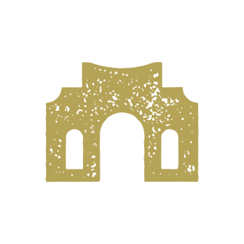 Ancient medieval civilization traditional building with entrance and windows grunge texture png