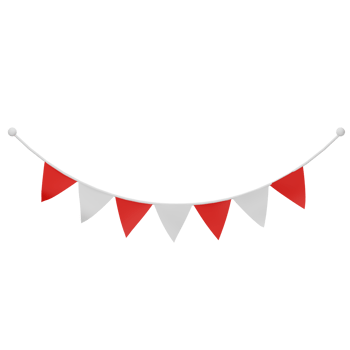 flat flag design of Indonesian Independence Day png