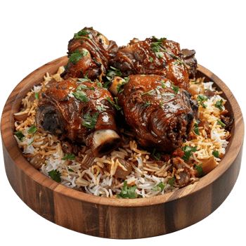 Rice with meat isolated on transparent background png