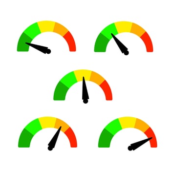 speedometers icon pressure vector