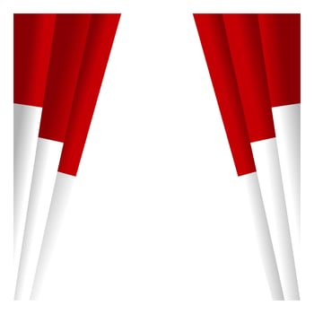indonesian flag element vector