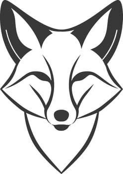 sleek and stylish fox illustration vector