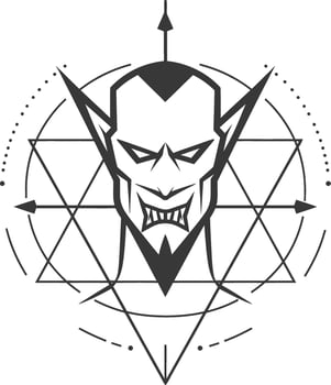 Evil within a geometric cage vector