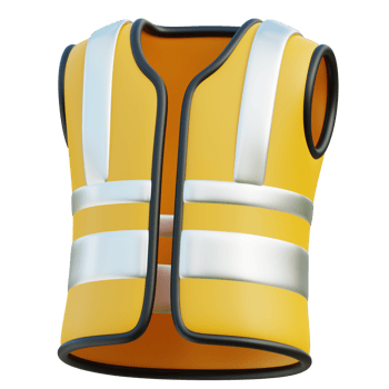 Safety vest 3D icon png
