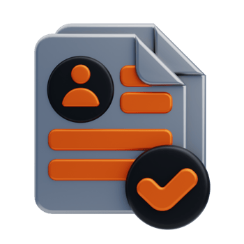 Approved Profile 3D Icon. Approved User Profile 3D Icon png