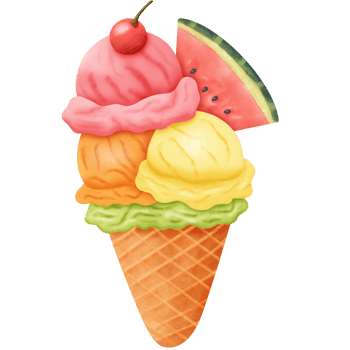 Ice cream fruit png