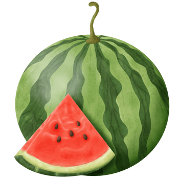 Red water melon png