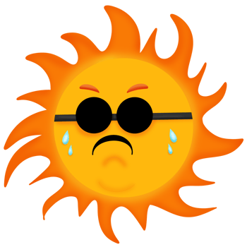 Cartoon the sun png