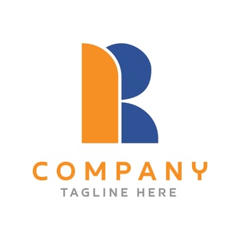 Letter R Man Logo Design vector